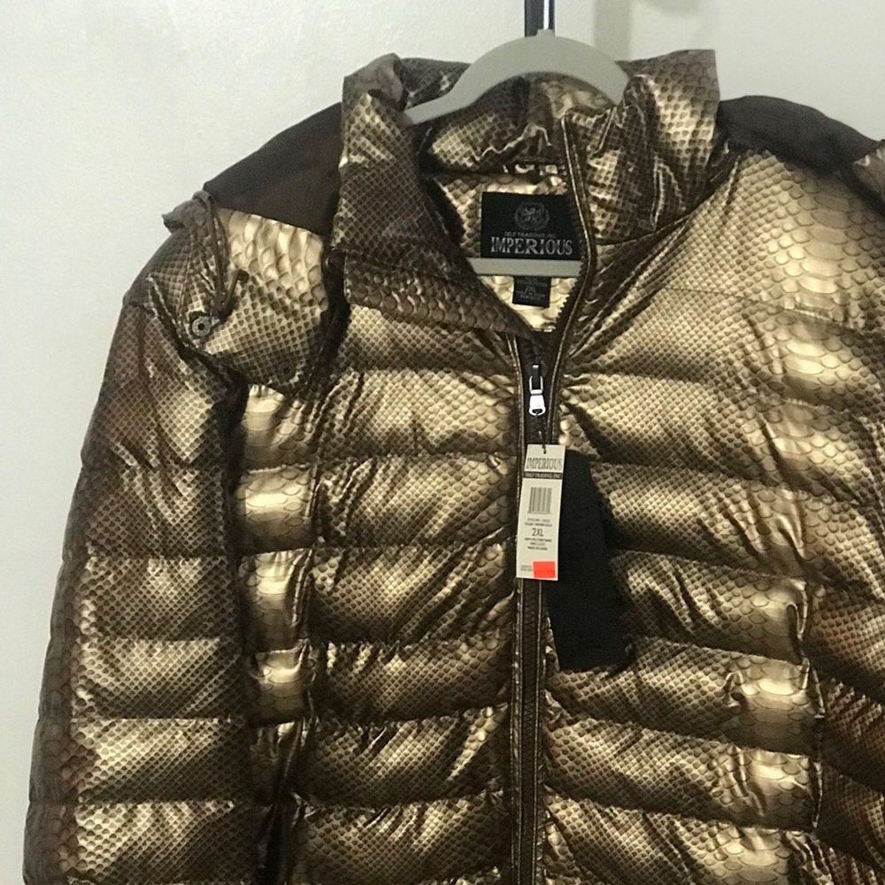 Gold Puffer Coat